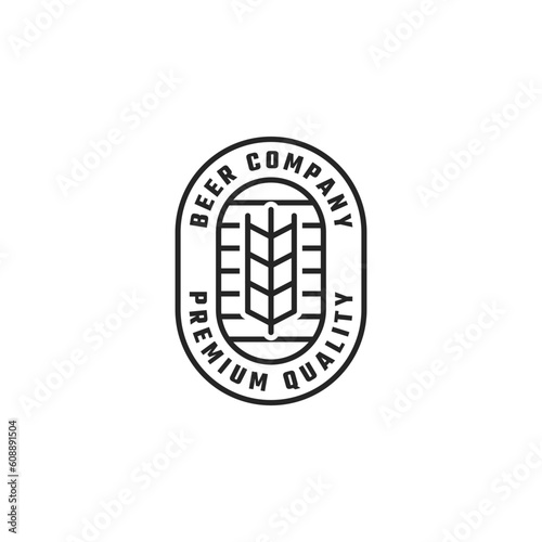 Beer badge logo
