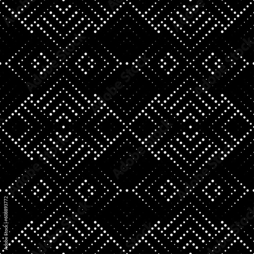 Vector seamless models. The composition of regularly repeating points, circles. Monochrome, simple.