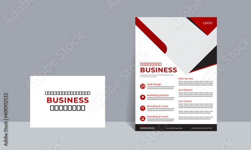 business flyer design template. modern and clean professional business flyer design