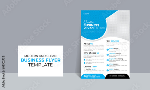 Creative Business Flyer Design Vector, Marketing Business Proposal
