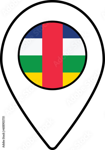 Central African flag map pin navigation icon. Free Download Central African flag map pin navigation icon. - GFXLoad