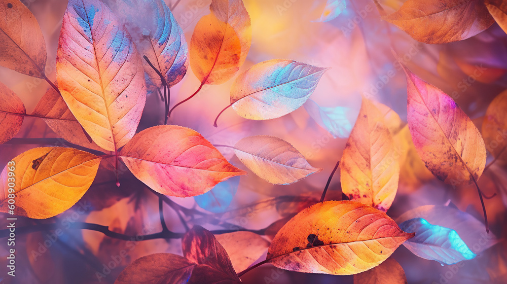 Wallpaper with colorful autumn leaves. Wallpaper with colorful autumn leaves.