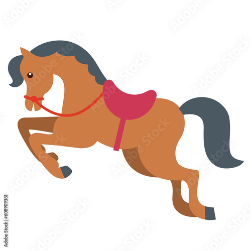 Horse graphic cartoon