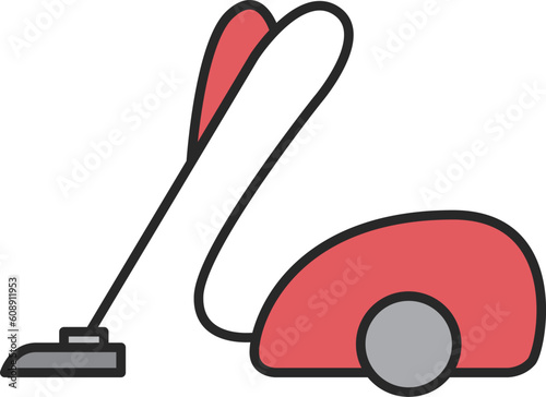 カラー日用品イラスト　掃除機
