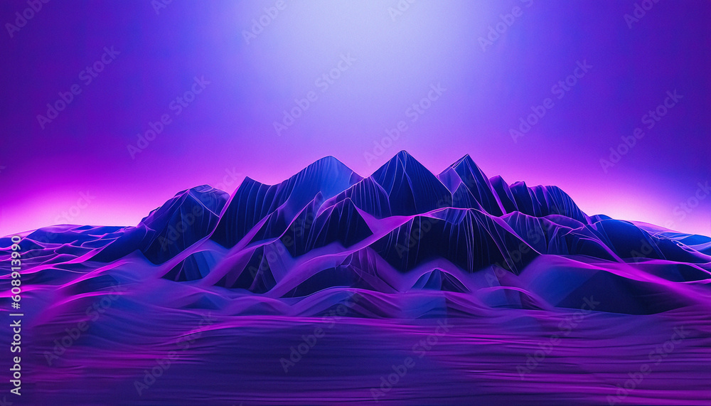 Vr Background Texture 3D Abstract of Virtual Reality Background with Meshy Mountain for 3d ...