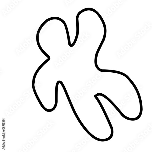 Chalk Outline Of Dead Body Vector 