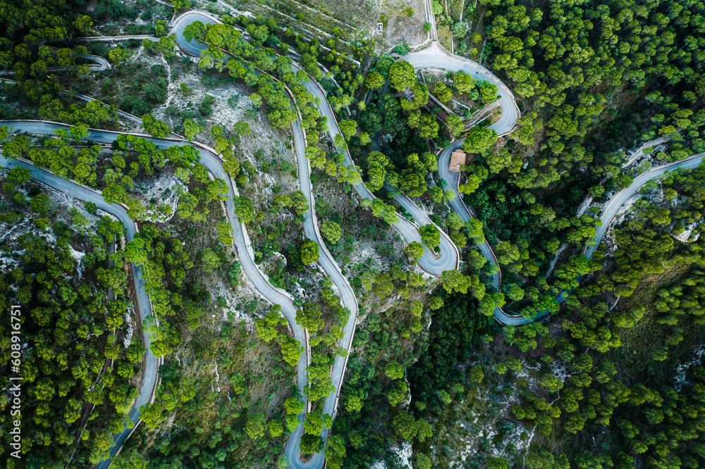 Road in the mountain.