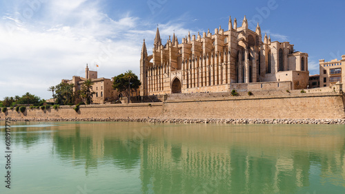Obraz na płótnie Catedral de Mallorca in Palma de Mallorca. w salonie