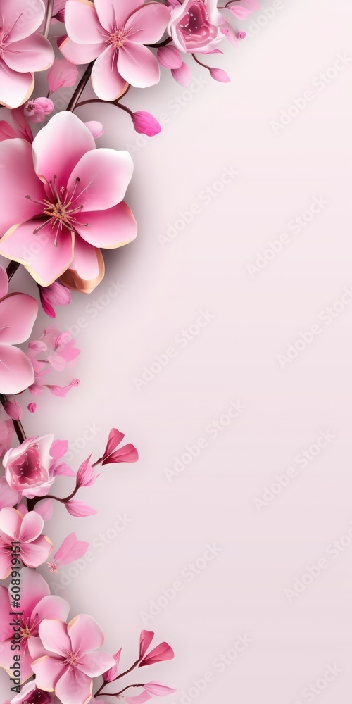 Floral and flower copyspace background, made with generative ai Floral and flower copyspace background, made with generative ai