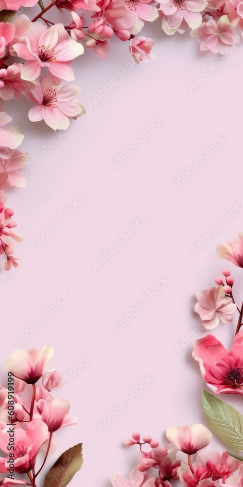 Floral and flower copyspace background, made with generative ai Floral and flower copyspace background, made with generative ai
