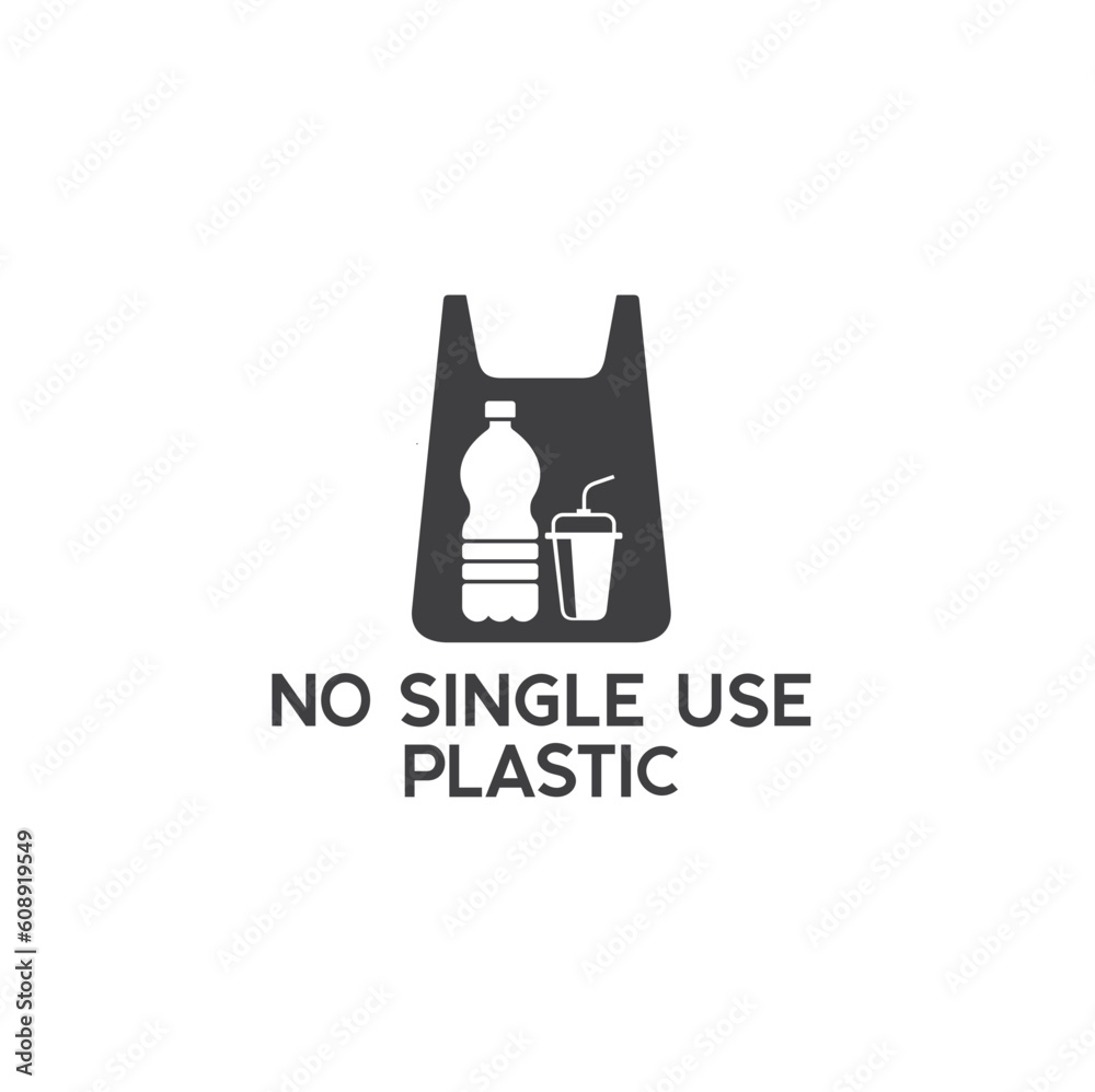 symbol of refuse waste, refuse plastic waste, stop single use plastic. symbol of refuse waste, refuse plastic waste, stop single use plastic.