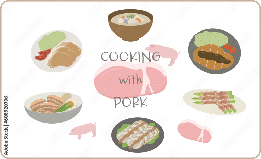 豚肉イラスト 豚肉イラスト