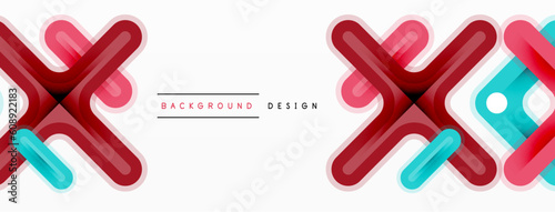 Cross line background minimal geometric template. Design for wallpaper, banner, background, landing page, wall art, invitation, prints, posters