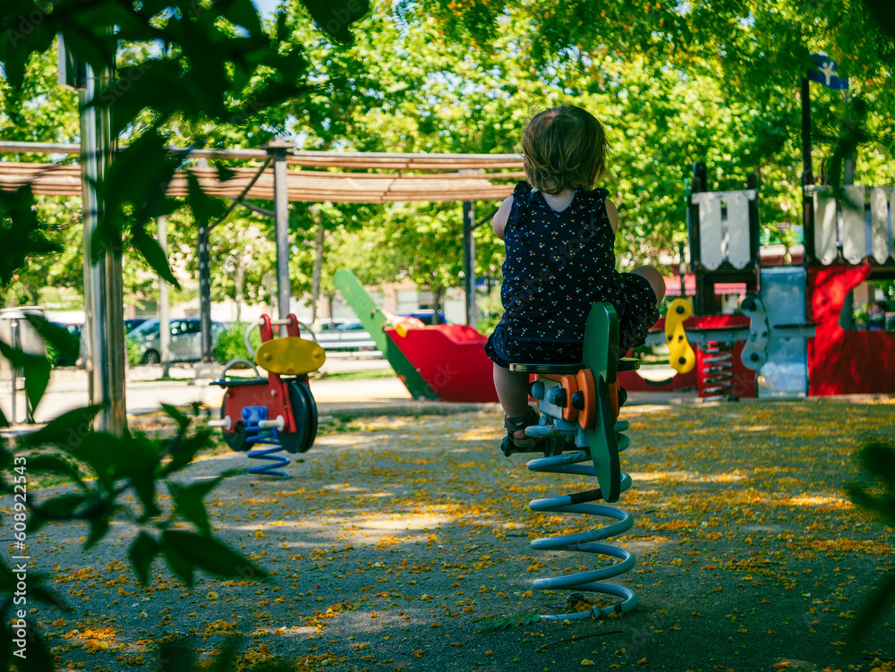 girl on swing