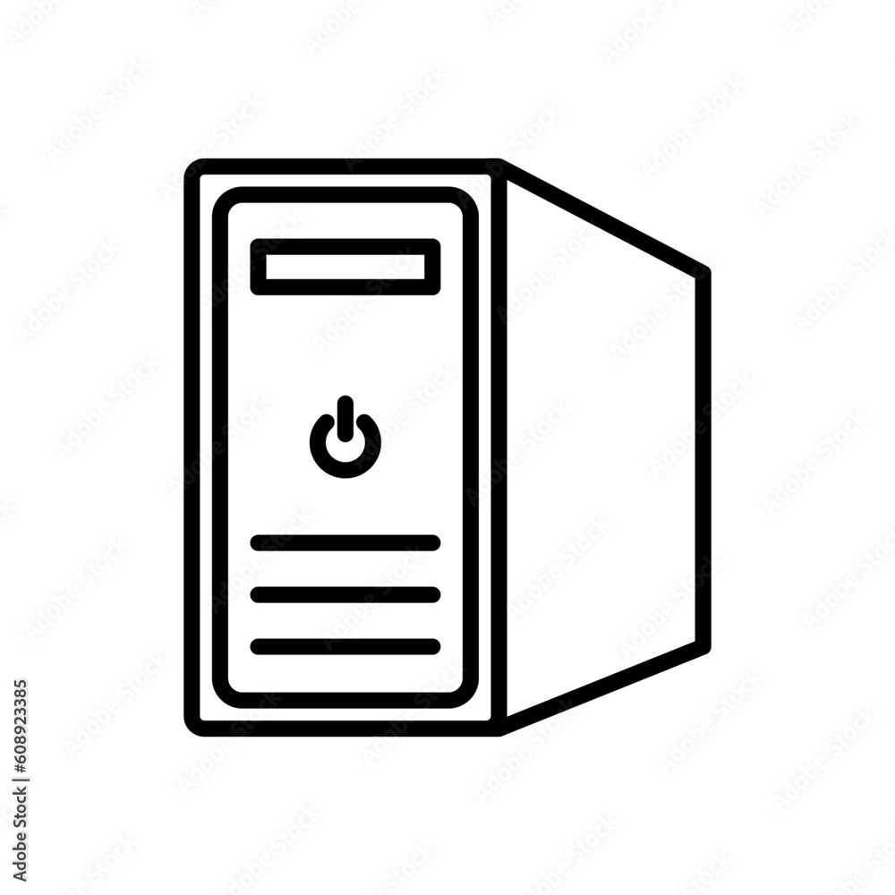 Personal computer icon vector design template Personal computer icon vector design template