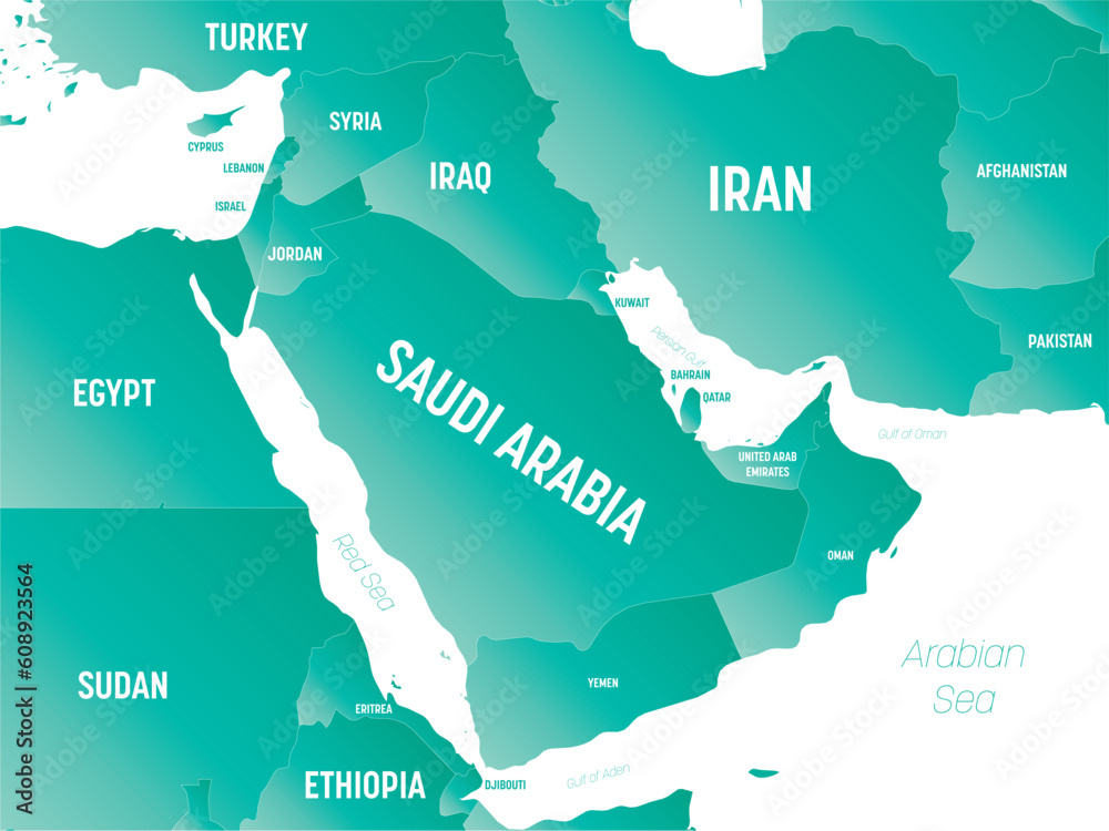 Middle East High Detailed Political Map Of Middle East And Arabian middle-east-high-detailed-political-map-of-middle-east-and-arabian