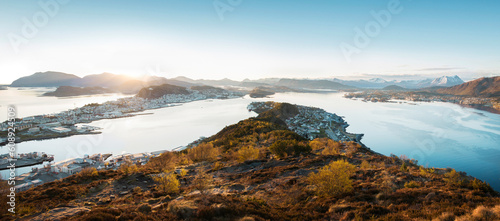 Panorama of Alesund, Norway