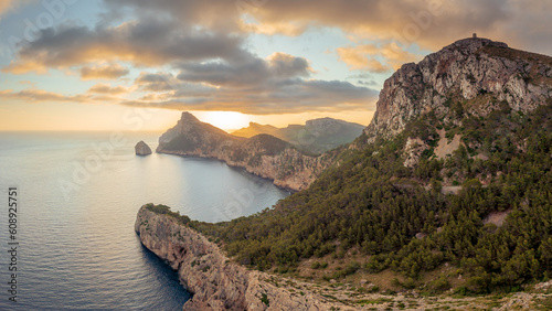 Obraz na płótnie Landscape of Es Colomer in Mallorca, Spain. w salonie