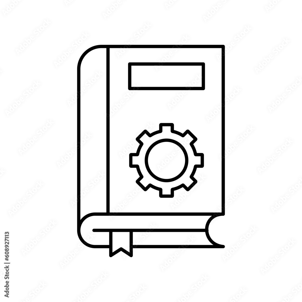 Menial Book Vector Icon

