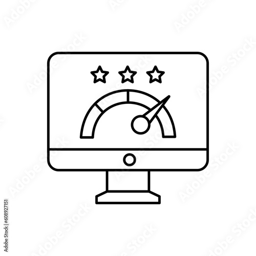 Speedometer Dashboard Vector Icon