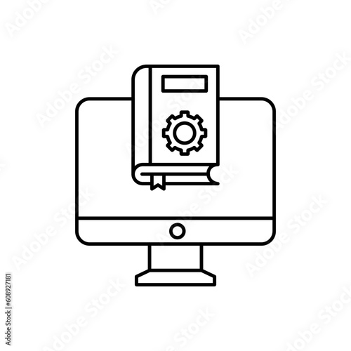 Menial Book Vector Icon

