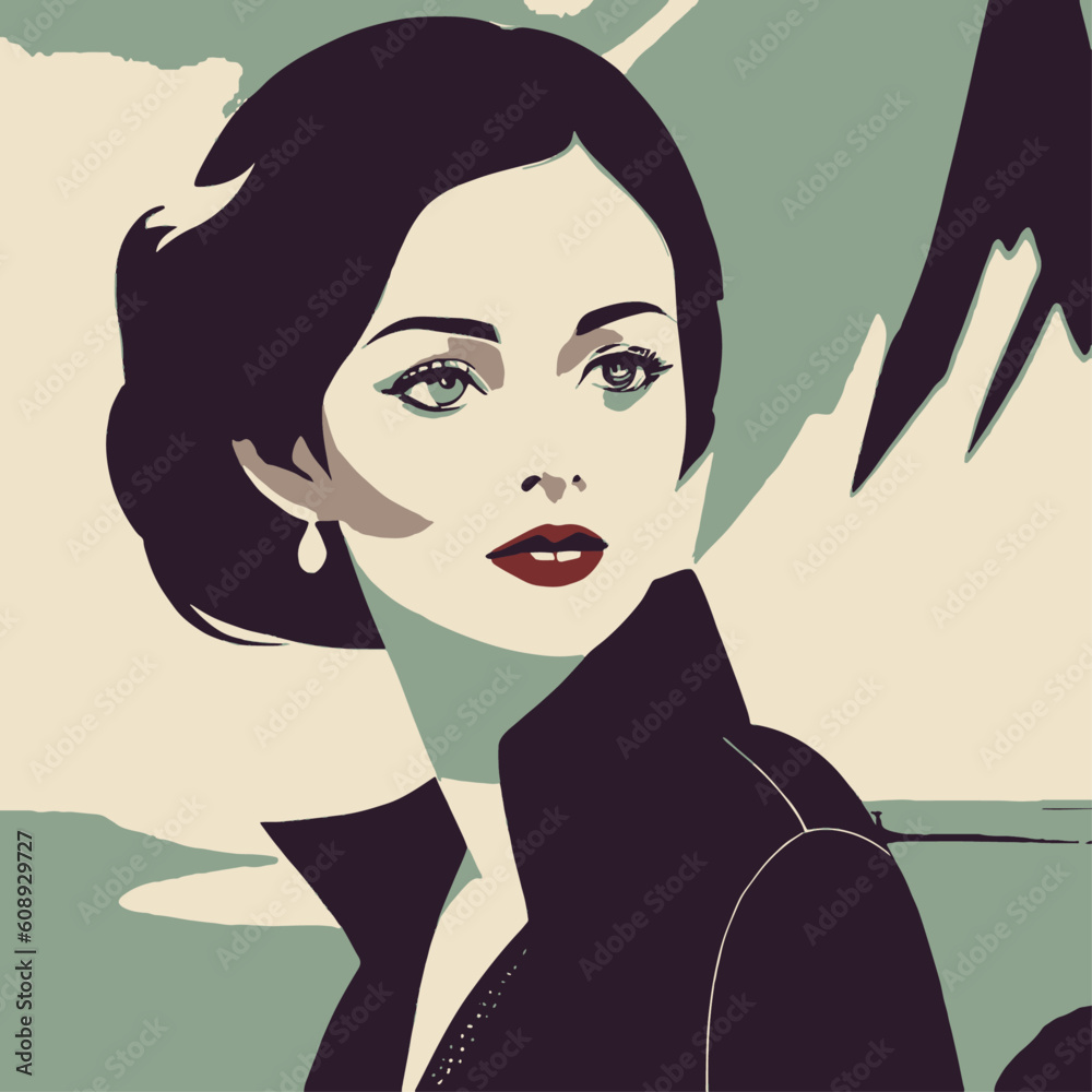 portrait of a woman, vector portrait of a beautiful girl portrait of a woman, vector portrait of a beautiful girl