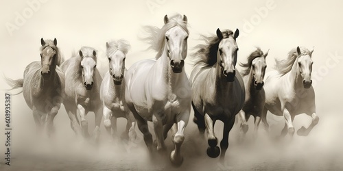 seven horses, generative Ai