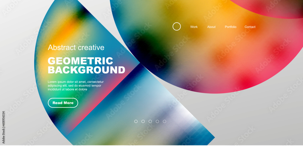 Bright fluid gradient circles abstract background. Business or technology design for wallpaper, banner, background, landing page, wall art, invitation, prints Bright fluid gradient circles abstract background. Business or technology design for wallpaper, banner, background, landing page, wall art, invitation, prints