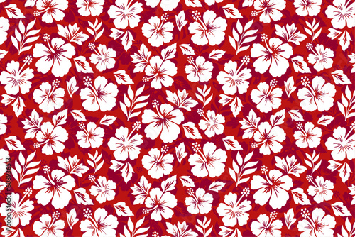Red Hawaiian Shirt Pattern