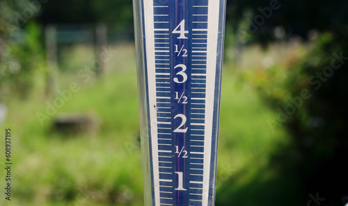 Large plastic rain gauge photo