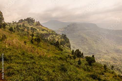 Rural landscape near Mount Elgon, Uganda