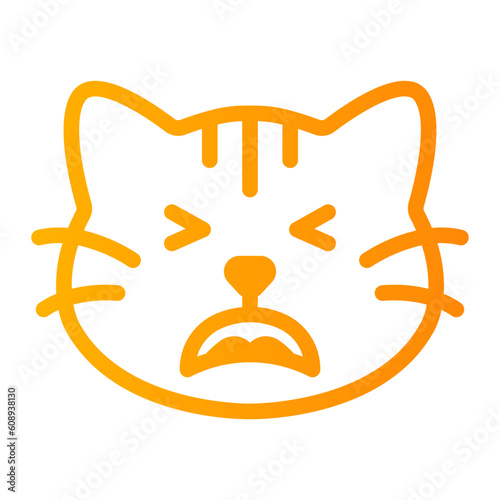 sigh gradient icon