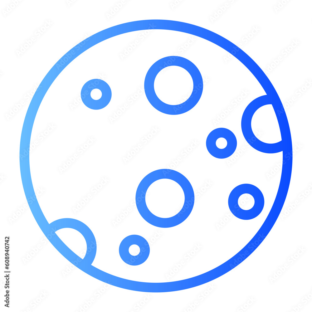 full moon gradient icon full moon gradient icon