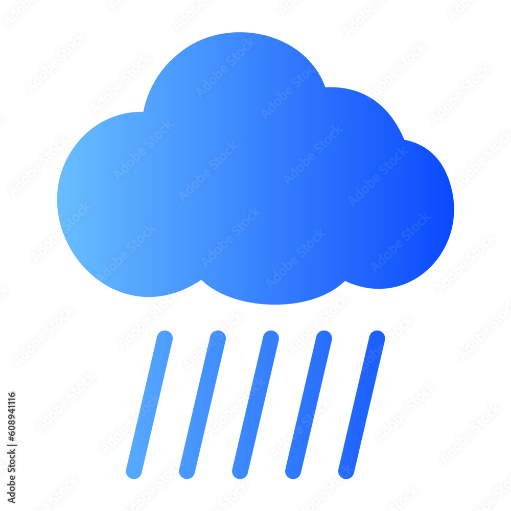 rainy day gradient icon rainy day gradient icon