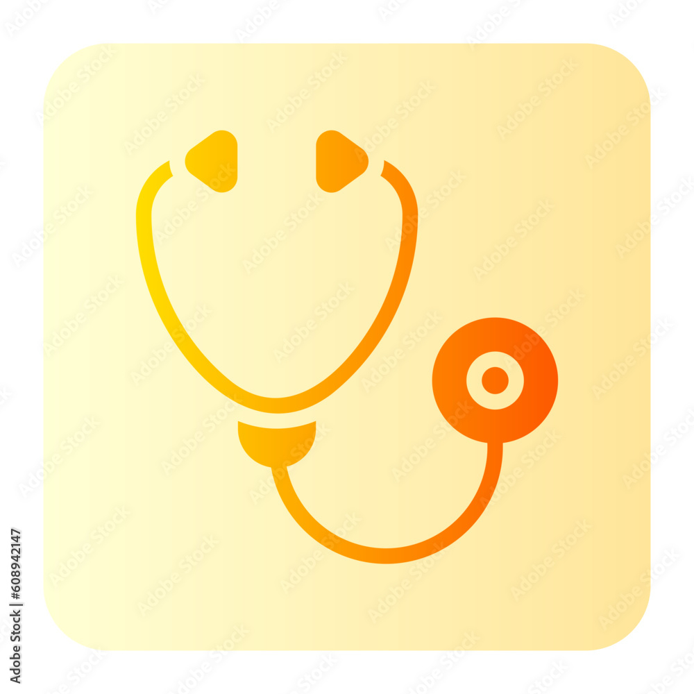 stethoscope gradient icon stethoscope gradient icon