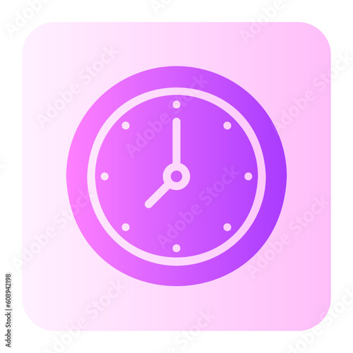 clock gradient icon
