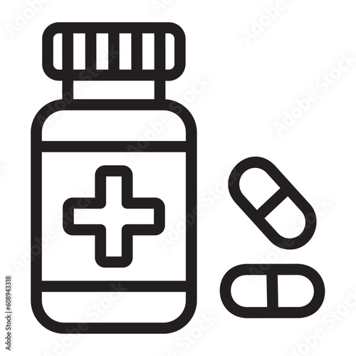 painkiller line icon