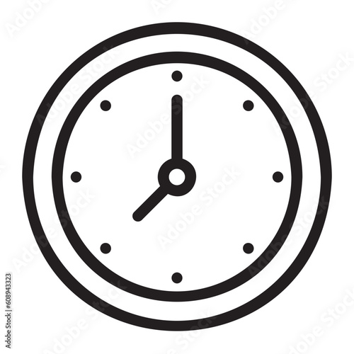 clock line icon