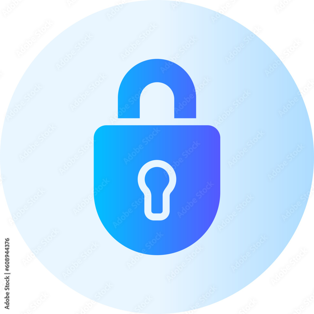 lock gradient icon lock gradient icon