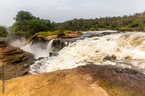 View of Murchison Falls on the Victoria Nile river, Uganda
