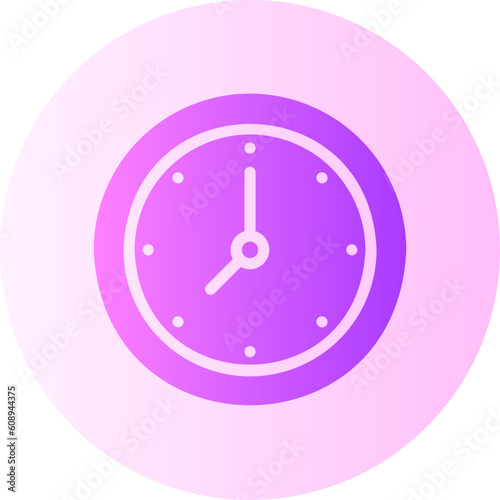 clock gradient icon