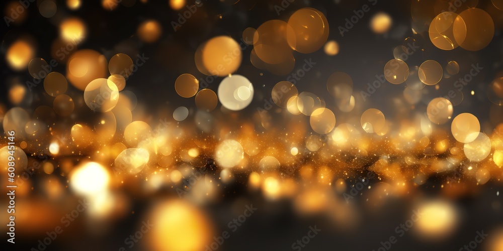 golden abstract background, generative Ai
