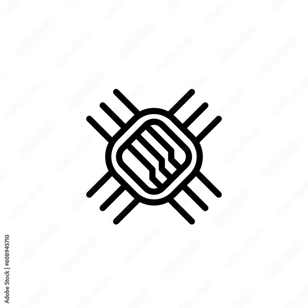 technology chip sign symbol vector technology chip sign symbol vector