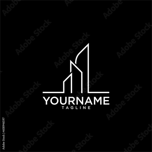 abrtract bulding for real estate logo company