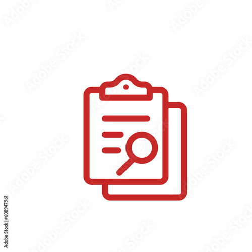 documents folders clipboards line icons