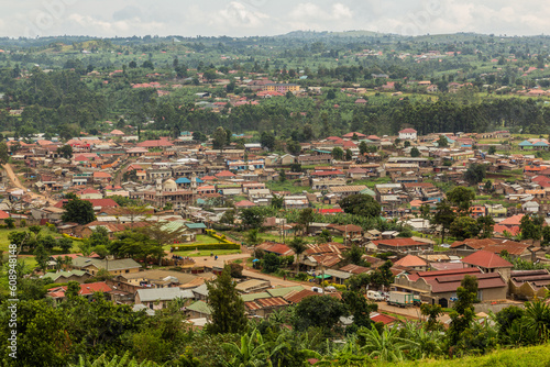 Aerial view of Fort Portal, Uganda photo