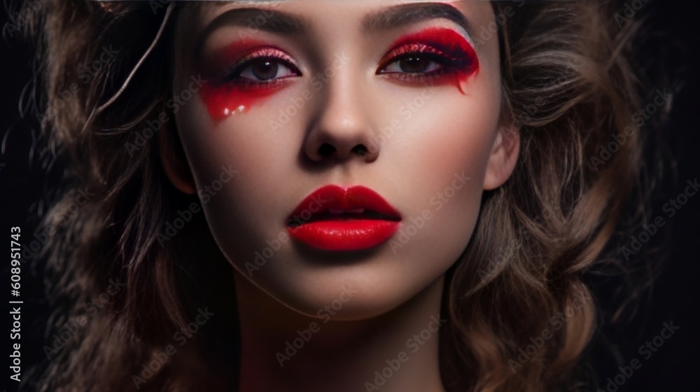 Fototapeta premium woman with lips