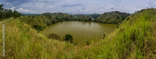 Mbajo lake near Fort Portal, Uganda photo