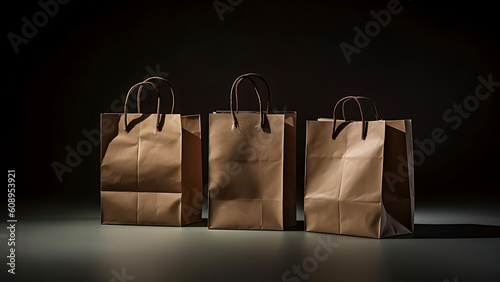 A Stylish Display of Cardboard Bags