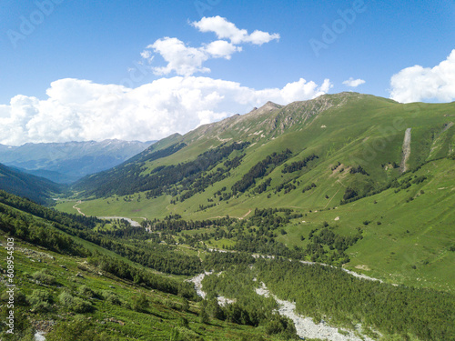 Sofia river valley  Arkhyz landscape. Russia